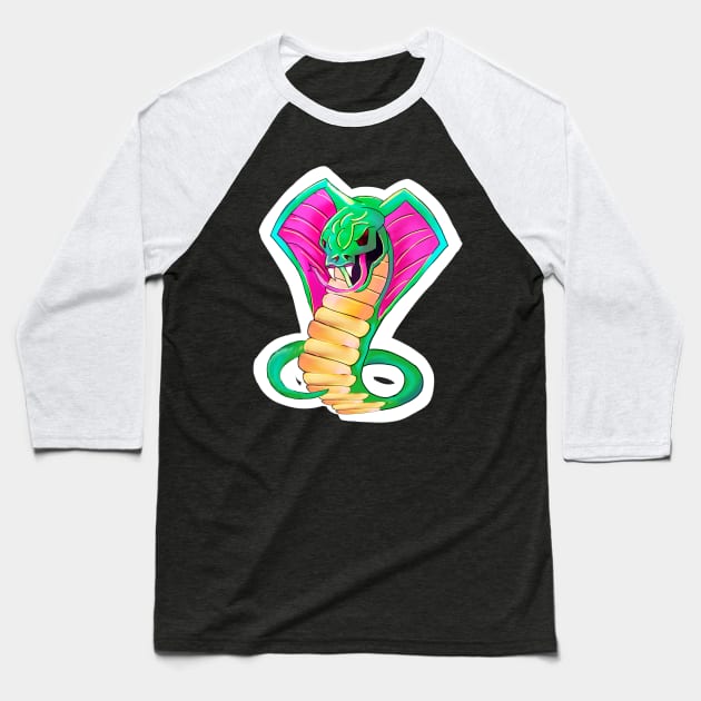 Cobra Baseball T-Shirt by OmniscientArt